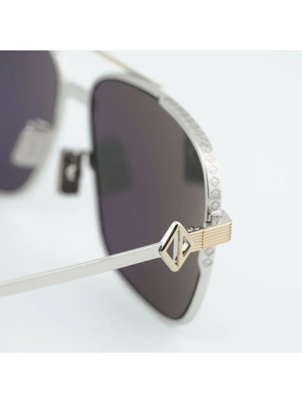 Dior CD DIAMOND S9F F2A5 Men Sunglasses Palladium Square Frame, Silver Lenses